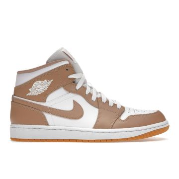 Jordan 1 Mid “Tan Gum” 554724-271 | Tan / White / Gum