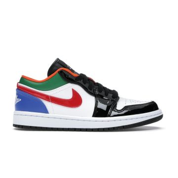 Jordan 1 Low “Multi-Color (Black Toe)” CZ4776-101 | White/Hyper Royal/University Red