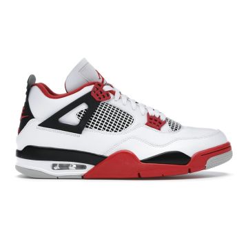 Jordan 4 Retro “Fire Red” DC7770-160 | White/Black/Fire Red