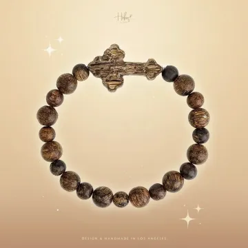 Handcrafted Natural Agarwood Bracelet – Calming Energy for Meditation, Spiritual Gifts
