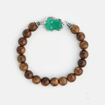 Handcrafted Natural Agarwood Bracelet for Spiritual Souls – Grounding Energy for Daily Wear, Meditation