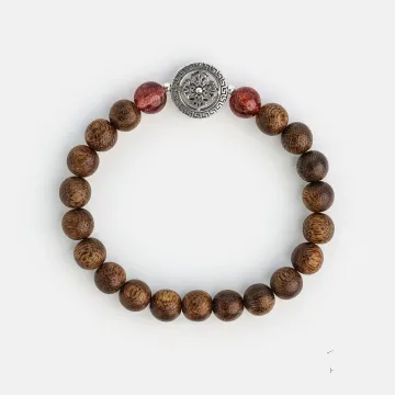 Handcrafted Natural Agarwood Bracelet for Spiritual Souls – Grounding Energy for Daily Wear, Meditation