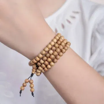 Handcrafted Natural Agarwood Bracelet for Spiritual Souls - Grounding Energy for Daily Wear, Meditation