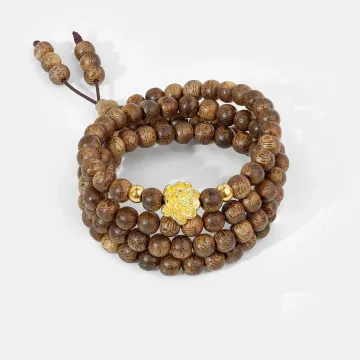 Handcrafted Natural Agarwood Bracelet for Spiritual Souls – Grounding Energy for Meditation, Protection
