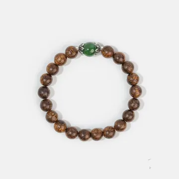 Handcrafted Natural Agarwood Bracelet for Spiritual Souls - Grounding Energy for Meditation, Protection