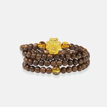 Handcrafted Natural Agarwood Bracelet – Grounding Energy for Daily Wear, Meditation