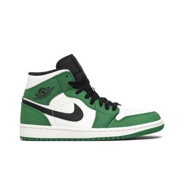 Jordan 1 Mid Pine Green 852542-301 | Pine Green Sail Black Retro Sneaker