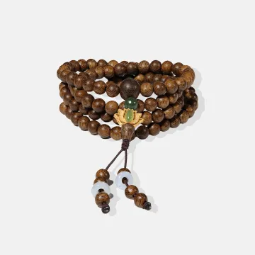 Handcrafted Natural Agarwood Bracelet for Spiritual Gift Buyers – Calming Energy for Meditation, Protection