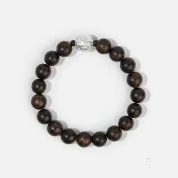 Natural Agarwood Bracelet for Spiritual Gift Buyers – Handcrafted Calming Energy for Daily Wear, Meditation