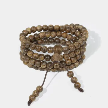 Natural Agarwood Bracelet for Spiritual Gift Buyers – Handcrafted Calming Energy for Meditation, Protection