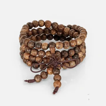 Natural Agarwood Calming Bracelet – Handcrafted Gift of Grounding Energy for Meditation, Daily Wear