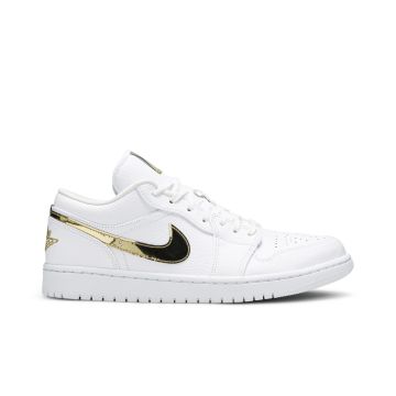 Air Jordan 1 Low “White/Metallic Gold” Women’s | CZ4776-100