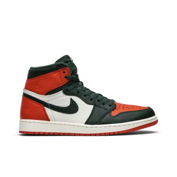 Jordan 1 Retro High SoleFly Art Basel Sail AV3905-138 | Cream Orange Premium Sneakers