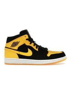 Jordan 1 Retro Mid “New Love” 554724-035 | Black / Varsity Maize
