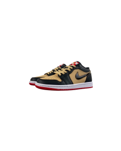 Air Jordan 1 Low “Brown/Black/Red” Sneaker | HQ2016-200