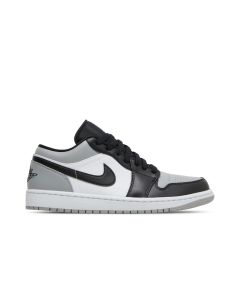 Jordan 1 Low Shadow Toe 553558-052 | Light Smoke Grey Black White Sneaker