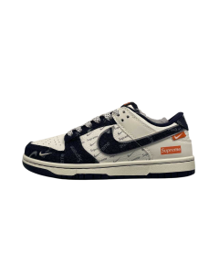 SB Dunk Low Collaboration Black Denim Casual Sneakers – Street Style Comfort