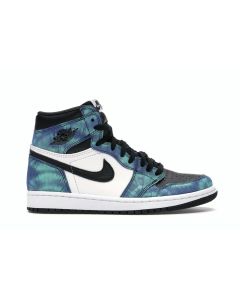 Jordan 1 Retro High “Tie Dye” CD0461-100 | White/Black/Aurora Green