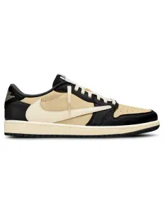 Travis Scott x Air Jordan 1 Retro Low OG SP "Pale Vanilla" - Premium Collaborative Retro Low-Top Model