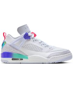 Jordan Spizike Low “Dongdan” — White/Indigo Burst | HF5758-151