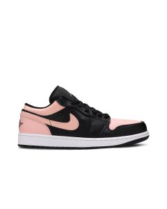 Jordan 1 Low “Crimson Tint” 553558-034 | Black Crimson Tint Leather Sneaker