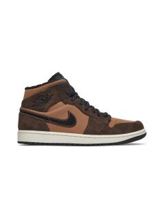 Air Jordan 1 Mid SE “Dark Chocolate” Dark Chocolate/Archaeo Brown/Black | DC7294-200