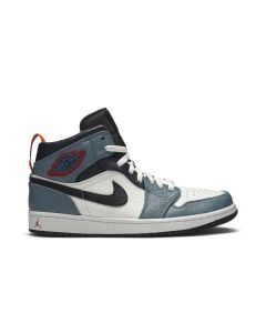Jordan 1 Mid SE Facetasm CU2802-100 | White Black Teal Limited Edition Retro Sneakers