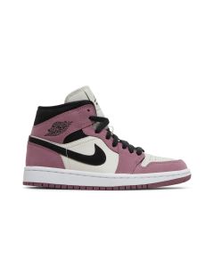 Air Jordan 1 Mid SE “Light Mulberry” Light Mulberry/Light Bone/White/Black | DC7267-500