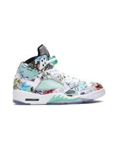 Jordan 5 Retro Wings AV2405-900 | Multi-Color Premium Artistic Retro Sneakers