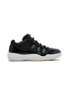 Jordan 11 Retro Low 72-10 AV2187-001 | Black Red Premium Leather Retro Sneakers