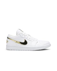 Air Jordan 1 Low “White/Metallic Gold” Women’s | CZ4776-100