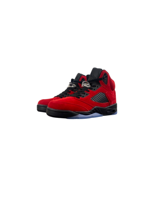 Air Jordan 5 Retro "Raging Bull" - Premium Red Suede Heritage High-Top Model