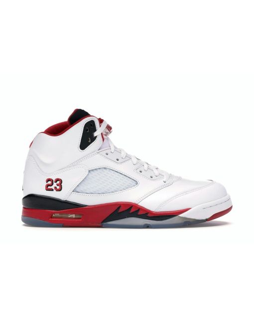Jordan 5 Retro “Fire Red” 136027-120 | White / Fire Red / Black