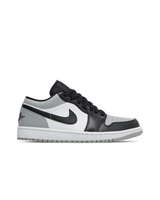 Jordan 1 Low Shadow Toe 553558-052 | Light Smoke Grey Black White Sneaker