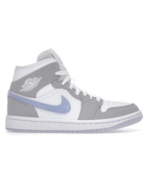 Jordan 1 Mid “Wolf Grey Aluminum” BQ6472-105 | White / Wolf Grey / Aluminum