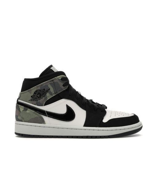 Jordan 1 Mid “Camo” 2020 CW5490-001 | Light Bone/Black