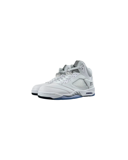 Air Jordan 5 “Triple White/Silver” Sneaker — 50 Edition | HQ7978-103