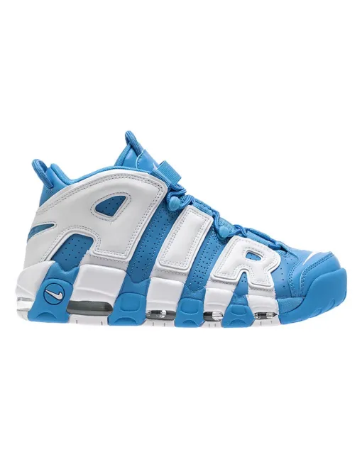 Air More Uptempo University Blue Mid Top Streetwear Basketball Sneakers