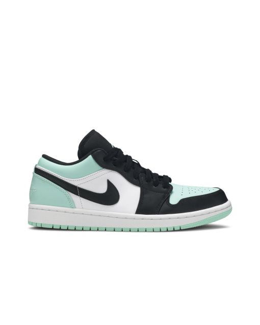 Jordan 1 Low Emerald Toe 553558-117 | White Emerald Rise Black Premium Sneaker