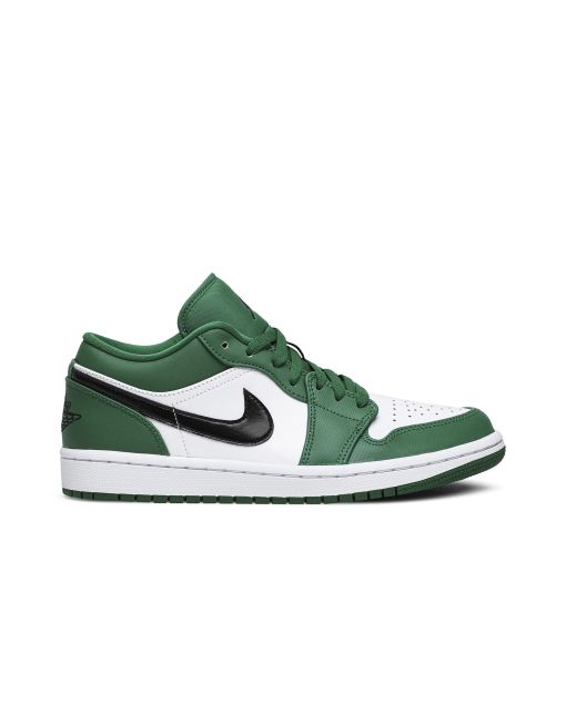 Jordan 1 Low Pine Green 553558-301 | Pine Green White Black Leather Sneaker