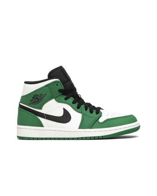 Jordan 1 Mid Pine Green 852542-301 | Pine Green Sail Black Retro Sneaker