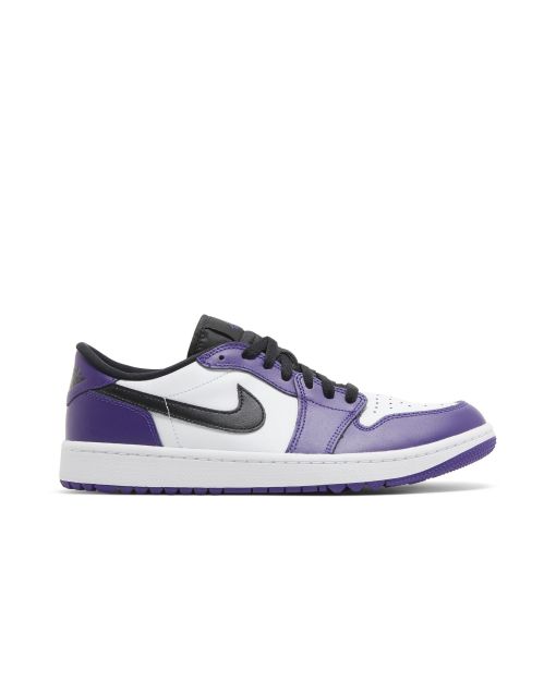 Air Jordan 1 Low Golf “Court Purple” White/Court Purple/Black | DD9315-105