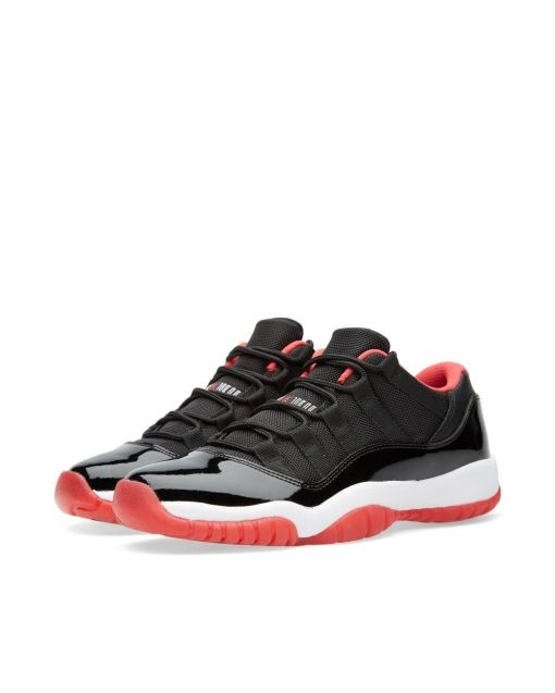 Jordan 11 Retro Low “Bred” 528896-012 | Black True Red White Premium Sneaker