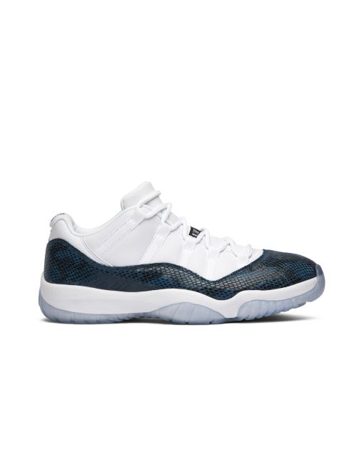 Jordan 11 Retro Low Snake Navy CD6846-102 | White Blue Python Retro Sneakers