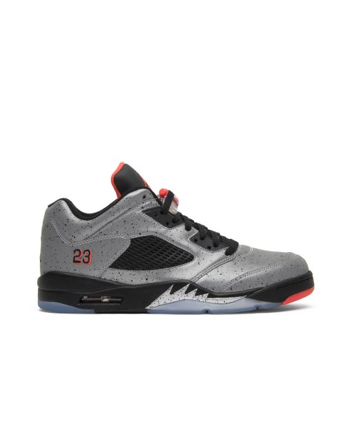 Jordan 5 Retro Low Neymar 846315-025 | Reflective Silver Infrared 23 Black Premium Sneaker