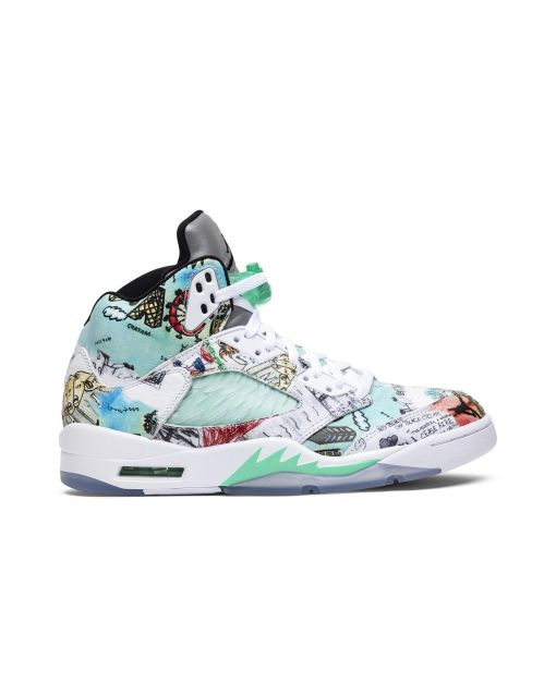 Jordan 5 Retro Wings AV2405-900 | Multi-Color Premium Artistic Retro Sneakers