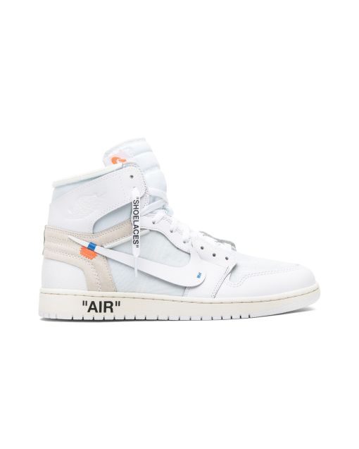 Jordan 1 Retro High Off-White White AQ0818-100 | All-White Premium Deconstructed Sneakers