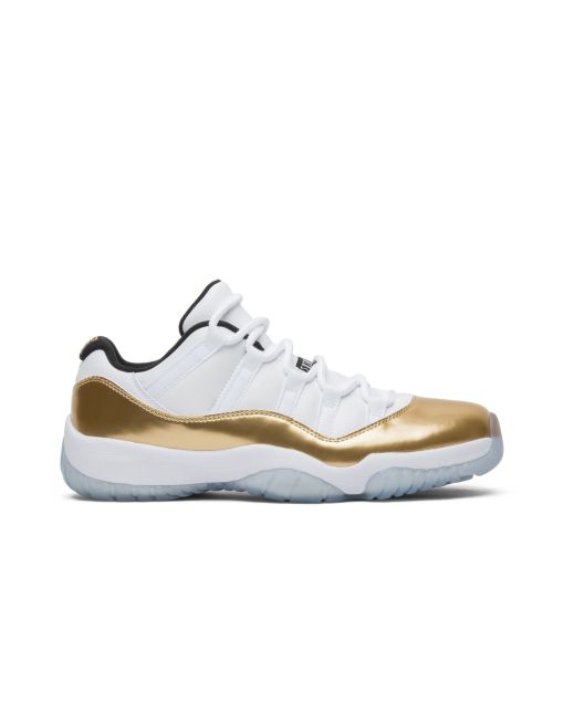 Jordan 11 Retro Low “Closing Ceremony” 528895-103 | White Metallic Gold Black Premium Sneaker