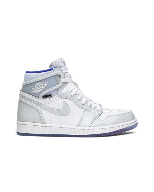 Jordan 1 Retro High Zoom White Racer Blue CK6637-104 | Silver Blue Retro Sneakers