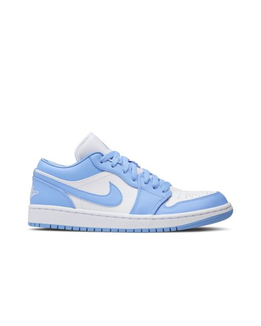 Jordan 1 Low UNC Women’s AO9944-441 | White University Blue Retro Leather Sneakers